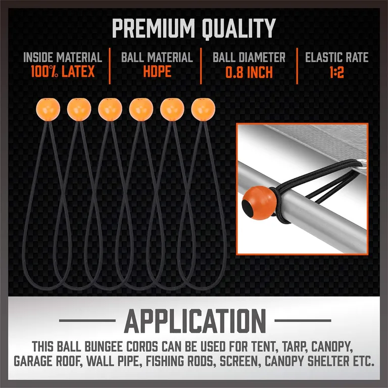 31-Piece Bungee Cord Assortment — keep the accessories together