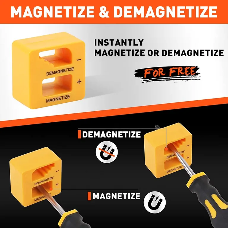 11-Piece Magnetic Screwdriver Set — keep a screw at the tip