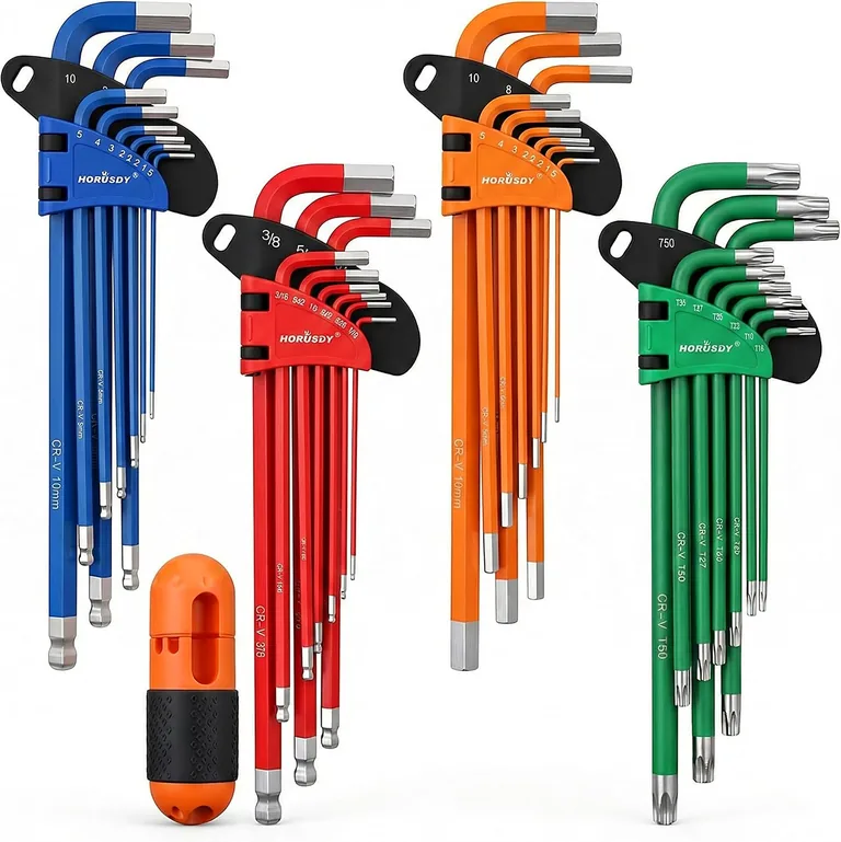 37-Piece Hex & Star Key Set
