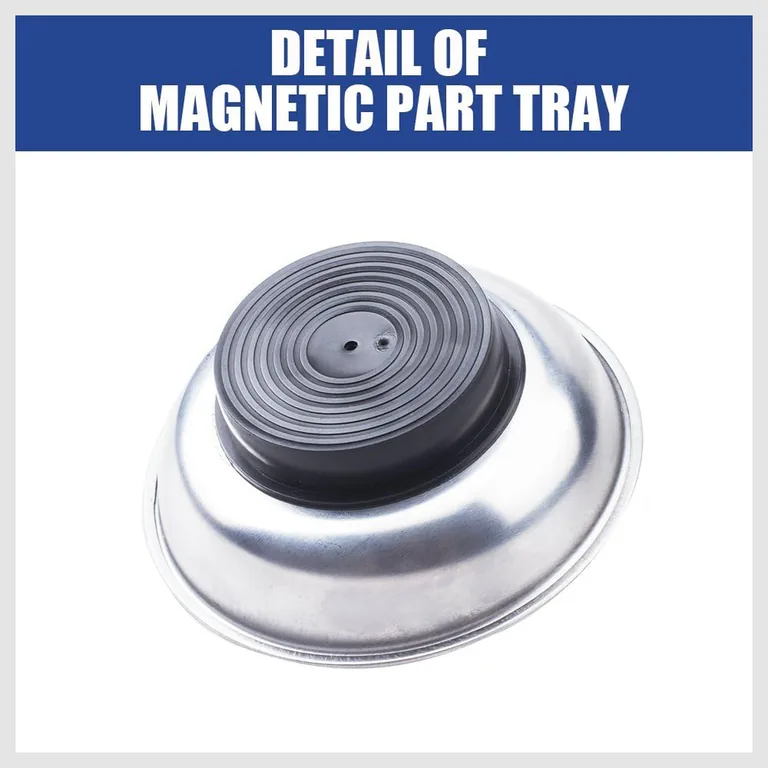 3-Piece Magnetic Parts Tray Set — magnetic base, protected contact